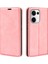 Oppo RENO13 5g(Global)Kılıf Deri Dokunmatik Deri Cüzdan Telefon Kılıfı-Pembe (Yurt Dışından) 1
