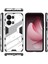 Oppo RENO13 Pro 5g Kılıf Pc+Tpu Darbeye Dayanıklı Telefon Kılıfı Kickstand Ile-Beyaz (Yurt Dışından) 5