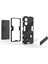 Oppo A58 4g Kapak Pc+Tpu Darbeye Dayanıklı Kickstand Telefon Kılıfı-Siyah (Yurt Dışından) 3