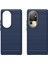 Oppo RENO10 Pro 5G(GLOBAL)/RENO10 5g(Global) Fırçalanmış Telefon Kılıfı Karbon Fiber Doku Tpu Düşmeye Dayanıklı Kapak-Mavi (Yurt Dışından) 3