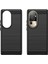 Oppo RENO10 Pro 5G(GLOBAL)/RENO10 5g(Global) Fırçalanmış Telefon Kılıfı Karbon Fiber Doku Tpu Düşmeye Dayanıklı Kapak-Siyah (Yurt Dışından) 3