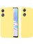 Oppo A58 5G/A58X 5G/A78 5g Için Telefon Kılıfı, Kayışlı Sıvı Silikon Toz Önleyici Yumuşak Astarlı Koruyucu Kılıf-Sarı (Yurt Dışından) 2