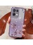 Kadem Oppo Reno8 5g (Küresel Sürüm) Yapay Elmas Dekor Çiçek Desenli Telefon Kılıfı Degrade Renk Parıltılı Toz Düşmeye Karşı Tpu Kapak-Mor (Yurt Dışından) 1