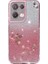 Oppo Reno8 5g Için Kadem (Küresel Sürüm) Yapay Elmas Dekor Çiçek Desenli Telefon Kılıfı Degrade Renk Parıltılı Toz Düşmeye Karşı Tpu Kapak-Gül Altın (Yurt Dışından) 1