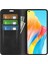 Oppo A78 4g Skin-Touch Deri Cüzdan Telefon Kılıfı Manyetik Otomatik Emici Stand Telefon Kılıfı-Siyah (Yurt Dışından) 4