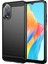 Oppo A38 4g Kılıf Esnek Tpu Telefon Kılıfı Fırçalanmış Karbon Fiber Doku Kabuk-Siyah (Yurt Dışından) 1