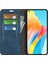 Oppo A78 4g Skin-Touch Deri Cüzdan Telefon Kılıfı Manyetik Otomatik Emici Stand Telefon Kılıfı-Mavi (Yurt Dışından) 2