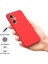 Oppo A59 5G/A2M 5g Cep Telefonu Kılıfı Yumuşak Astarlı Sıvı Silikon Düşmeye Lı Kapak-Kırmızı (Yurt Dışından) 4