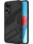 Oppo A78 4g Kılıf Pc+Tpu Kickstand Düşmeye Dayanıklı Telefon Kılıfı-Siyah (Yurt Dışından) 1
