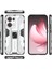 Oppo RENO13 Pro 5g Kılıf Pc+Tpu Darbeye Dayanıklı Telefon Kılıfı Kickstand Ile-Gümüş (Yurt Dışından) 4
