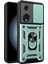 Oppo Reno8 T 5g/a1 Pro 5g Kickstand Telefon Kılıfı Pc+Tpu Sağlam Kapaklı Kayar Kamera Koruyucu-Yeşil (Yurt Dışından) 1