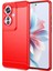 Oppo RENO11 F 5g Tpu Kılıf Karbon Fiber Doku Arka Telefon Kılıfı-Kırmızı (Yurt Dışından) 1