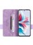 Oppo RENO11 F 5g Darbeye Dayanıklı Kılıf Donanım Dekor Pu Deri Cüzdan Telefon Kılıfı-Mor (Yurt Dışından) 2
