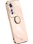 Xınlı Oppo RENO11 F 5g Kılıf Elektrokaplama Tpu Telefon Kılıfı Kickstand Ile-Pembe (Yurt Dışından) 1