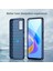 Oppo A36/A76/REALME 9i 4g Fırçalanmış Yüzey Karbon Fiber Doku Tpu Arka Kılıf Telefon Kılıfı-Mavi (Yurt Dışından) 5