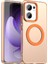 Oppo RENO13 F 5g Kılıfı Magsafe Anti Drop Hibrit Telefon Arka Kapağı ile Uyumlu-Turuncu (Yurt Dışından) 1
