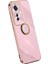 Xınlı Oppo RENO11 F 5g Kılıf Elektrokaplama Tpu Telefon Kılıfı Kickstand Ile-Mor (Yurt Dışından) 1