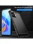 Oppo A36/A76/REALME 9i 4g Fırçalanmış Yüzey Karbon Fiber Doku Tpu Arka Kılıf Telefon Kılıfı-Siyah (Yurt Dışından) 2