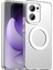 Oppo RENO13 F 5g Kılıfı Magsafe Anti Drop Hibrit Telefon Arka Kapağı ile Uyumlu-Beyaz (Yurt Dışından) 1