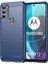 Motorola Moto G71 5g-Mavi Için Süper Esnek Tpu Kılıf Karbon Fiber Doku Fırçalanmış Yüzey Telefon Kılıfı Şok Emici Tampon (Yurt Dışından) 1