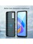 Oppo A36/A76/REALME 9i 4g Fırçalanmış Yüzey Karbon Fiber Doku Tpu Arka Kılıf Telefon Kılıfı-Siyah (Yurt Dışından) 5