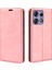 Motorola Edge 50 Pro 5g Kılıf Cüzdan Kart Tutucu Cilt Dostu Deri Cep Telefonu Kılıfı-Pembe (Yurt Dışından) 1