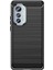 Motorola Edge (2022) 5g Kalınlaştırılmış Telefon Kılıfı Fırçalanmış Karbon Fiber Dokulu Çizilmez Arka Kapak-Siyah (Yurt Dışından) 3