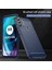 Motorola Moto G71 5g-Mavi Için Süper Esnek Tpu Kılıf Karbon Fiber Doku Fırçalanmış Yüzey Telefon Kılıfı Şok Emici Tampon (Yurt Dışından) 5