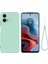 Motorola Moto G45 5G/G34 5g Kılıf Sıvı Silikon Arka Kapak Fiber Astarlı-Yeşil (Yurt Dışından) 1
