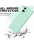 Motorola Moto G45 5G/G34 5g Kılıf Sıvı Silikon Arka Kapak Fiber Astarlı-Yeşil (Yurt Dışından) 5