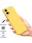 Motorola Moto G45 5G/G34 5g Kılıf Sıvı Silikon Arka Kapak Fiber Astarlı-Sarı (Yurt Dışından) 2