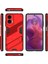 Motorola Moto G24 4g Kılıf Pc+Tpu Darbeye Dayanıklı Telefon Kılıfı Kickstand Ile-Kırmızı (Yurt Dışından) 5