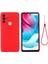 Motorola Moto G60S-KIRMIZI Için Çizilmez Yumuşak Sıvı Silikon Telefon Koruyucu Kılıf Kılıfı Bilek Kayışı ile (Yurt Dışından) 1