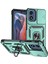 Motorola Moto G Play (2024) 4g Kılıf Pc + Tpu Darbeye Dayanıklı Telefon Kabuğu Kamera Sürgülü Kapak ve Destek Ayağı ile - Siyahımsı Yeşil (Yurt Dışından) 1