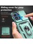 Motorola Moto G Play (2024) 4g Kılıf Pc + Tpu Darbeye Dayanıklı Telefon Kabuğu Kamera Sürgülü Kapak ve Destek Ayağı ile - Siyahımsı Yeşil (Yurt Dışından) 5