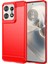 Motorola Edge 50 Pro 5g Kılıf Karbon Fiber Doku Fırçalanmış Yumuşak Tpu Telefon Kılıfı-Kırmızı (Yurt Dışından) 1