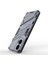 Motorola Moto G24 4g Kılıf Pc+Tpu Darbeye Dayanıklı Telefon Kılıfı Kickstand Ile-Gri (Yurt Dışından) 4