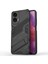 Motorola Moto G24 4g Kılıf Pc+Tpu Darbeye Dayanıklı Telefon Kılıfı Kickstand Ile-Siyah (Yurt Dışından) 1