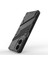 Motorola Moto G24 4g Kılıf Pc+Tpu Darbeye Dayanıklı Telefon Kılıfı Kickstand Ile-Siyah (Yurt Dışından) 4
