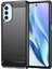 1.8mm Karbon Fiber Fırçalanmış Tasarım Yumuşak Tpu Düşmeye Karşı Telefon Koruyucu Kılıf Kapağı Motorola Moto G51 5g-Siyah (Yurt Dışından) 1