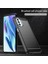 1.8mm Karbon Fiber Fırçalanmış Tasarım Yumuşak Tpu Düşmeye Karşı Telefon Koruyucu Kılıf Kapağı Motorola Moto G51 5g-Siyah (Yurt Dışından) 4
