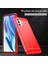 1.8mm Karbon Fiber Fırçalanmış Tasarım Yumuşak Tpu Düşmeye Karşı Telefon Koruyucu Kılıf Kapağı Motorola Moto G51 5g-Kırmızı (Yurt Dışından) 3