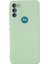 Motorola Moto G71 5g Sıvı Silikon Kılıf Yumuşak Mikrofiber Astar Darbeye Dayanıklı Düşme Koruma Kılıfı Kayışlı-Yeşil (Yurt Dışından) 5