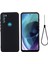 Motorola Moto G71 5g Sıvı Silikon Kılıf Yumuşak Mikrofiber Astar Darbeye Dayanıklı Düşme Koruma Kılıfı Kayışlı-Siyah (Yurt Dışından) 1