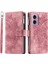 Motorola Moto E14 4G/G04 4G/G04S 4G/G24 4g Kılıf Flip Cüzdan Pu Deri Mandala Desen Fermuarlı Kapak-Gül Altın (Yurt Dışından) 1