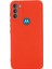 Motorola Moto G71 5g Sıvı Silikon Kılıf Yumuşak Mikrofiber Astar Darbeye Dayanıklı Düşme Koruma Kılıfı Kayışlı-Kırmızı (Yurt Dışından) 4