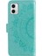 Motorola Moto G73 5g Baskılı Mandala Çiçek Desenli Telefon Kılıfı Cüzdan Standı Telefon Kılıfı Kabuk-Yeşil (Yurt Dışından) 5