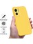 Motorola Edge 40 5g Yumuşak Astarlı Sıvı Silikon Telefon Kılıfı Çizilmez Cep Telefonu Kılıfı Kayışlı-Sarı (Yurt Dışından) 3