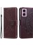 Motorola Moto E14 4G/G04 4G/G04S 4G/G24 4g Kılıf Pu Deri Mandala Desenli Cüzdan Kapaklı Kapak-Kahverengi (Yurt Dışından) 1