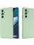 Motorola Edge 30 Pro (Motorola Edge+ (2022)) Için Düşmeye Karşı Sıvı Silikon Telefon Kılıfı Yumuşak Mikrofiber Astar Yastık Çizilmeye Karşı Koruyucu Kılıf-Yeşil (Yurt Dışından) 2